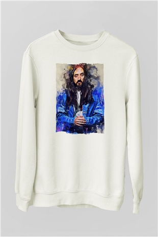 Steve Aoki Beyaz Unisex Sweatshirt