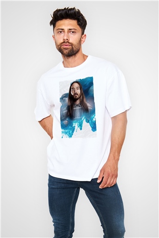 Steve Aoki Beyaz Oversize Tişört Oversize T-shirt - TişörtFabrikası