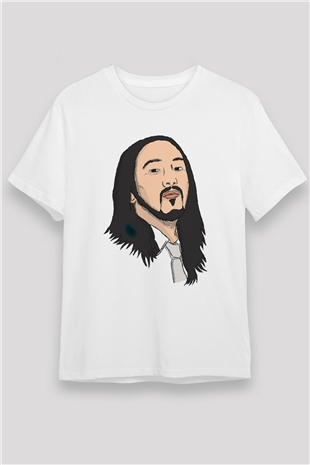 Steve Aoki Beyaz Unisex Tişört T-Shirt - TişörtFabrikası