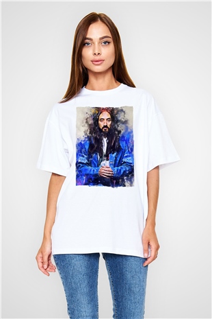 Steve Aoki Beyaz Oversize Tişört Oversize T-shirt - TişörtFabrikası