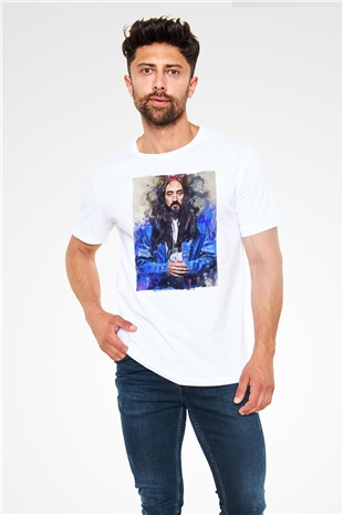 Steve Aoki Beyaz Unisex Tişört T-Shirt - TişörtFabrikası