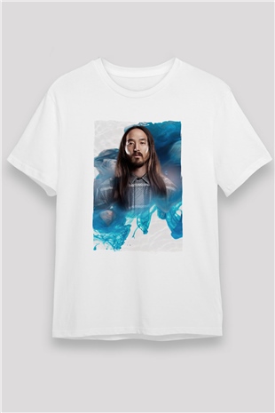 Steve Aoki Beyaz Unisex Tişört T-Shirt - TişörtFabrikası