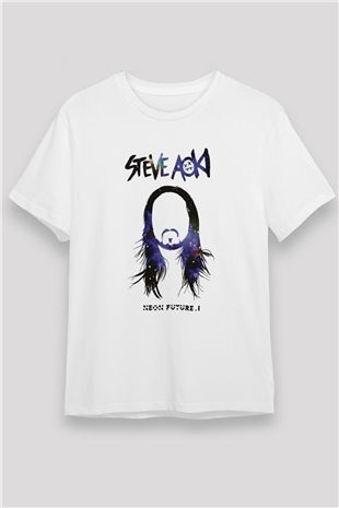 Steve Aoki Beyaz Unisex Tişört T-Shirt - TişörtFabrikası