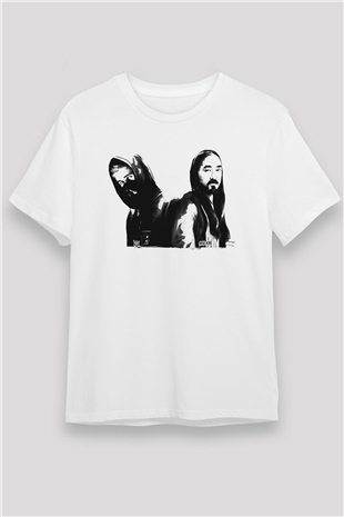 Steve Aoki Beyaz Unisex Tişört T-Shirt - TişörtFabrikası
