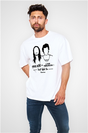 Steve Aoki Beyaz Oversize Tişört Oversize T-shirt - TişörtFabrikası