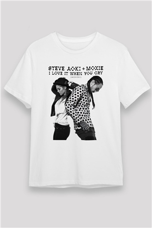 Steve Aoki Beyaz Unisex Tişört T-Shirt - TişörtFabrikası