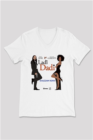 Steve Aoki Beyaz Unisex V Yaka Tişört