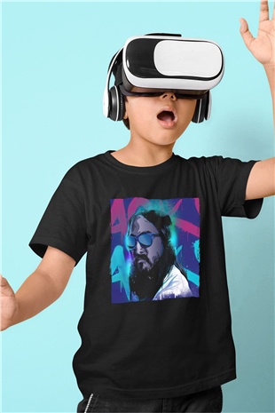 Steve Aoki Siyah Unisex Çocuk Tişört