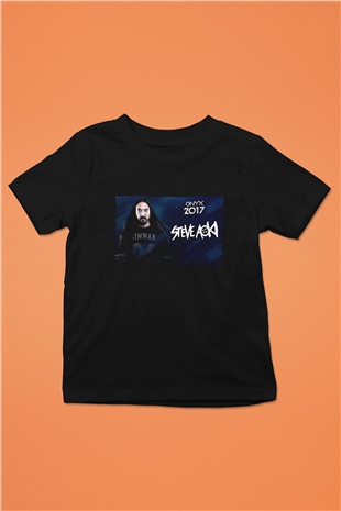 Steve Aoki Siyah Unisex Çocuk Tişört
