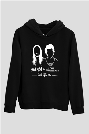 Steve Aoki Siyah Unisex Kapüşonlu Sweatshirt