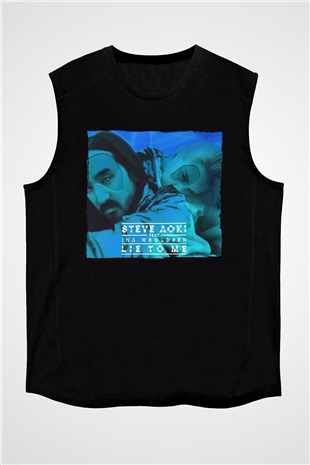 Steve Aoki Siyah Unisex Kolsuz Tişört