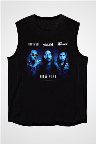 Steve Aoki Siyah Unisex Kolsuz Tişört
