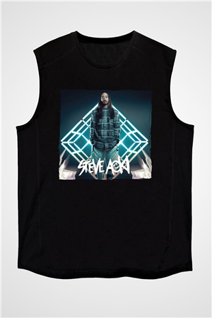 Steve Aoki Siyah Unisex Kolsuz Tişört