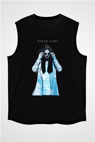Steve Aoki Siyah Unisex Kolsuz Tişört
