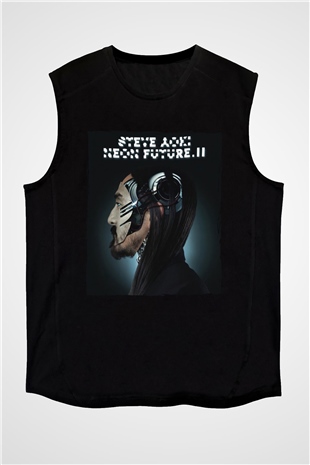 Steve Aoki Siyah Unisex Kolsuz Tişört