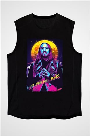 Steve Aoki Siyah Unisex Kolsuz Tişört