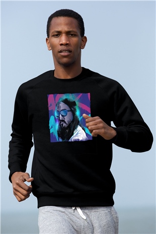 Steve Aoki Siyah Unisex Sweatshirt