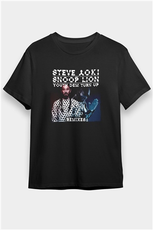 Steve Aoki Siyah Unisex Tişört T-Shirt - TişörtFabrikası
