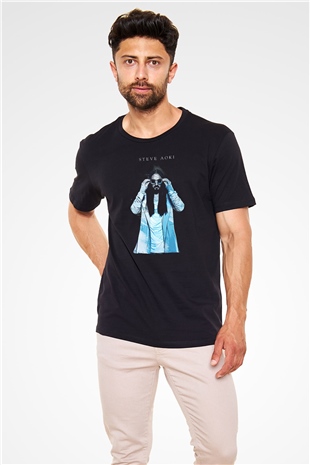 Steve Aoki Siyah Unisex Tişört T-Shirt - TişörtFabrikası