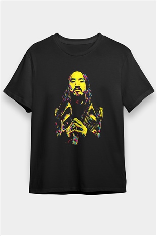Steve Aoki Siyah Unisex Tişört T-Shirt - TişörtFabrikası