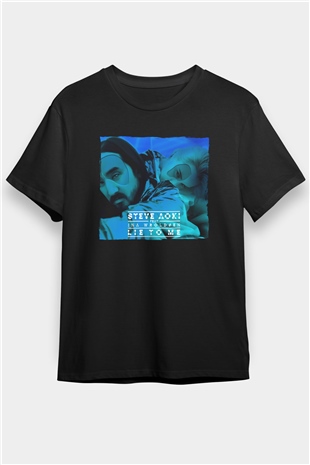 Steve Aoki Siyah Unisex Tişört T-Shirt - TişörtFabrikası