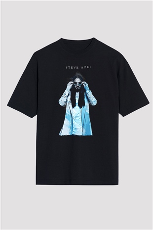 Steve Aoki Siyah Oversize Tişört Oversize T-shirt - TişörtFabrikası
