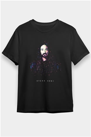 Steve Aoki Siyah Unisex Tişört T-Shirt - TişörtFabrikası