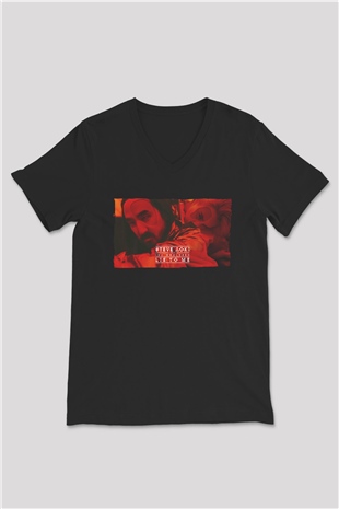 Steve Aoki Siyah Unisex V Yaka Tişört