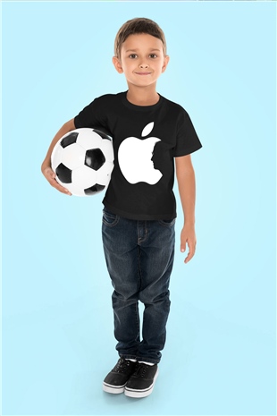 Steve Jobs Baskılı Siyah Unisex Çocuk Tişört