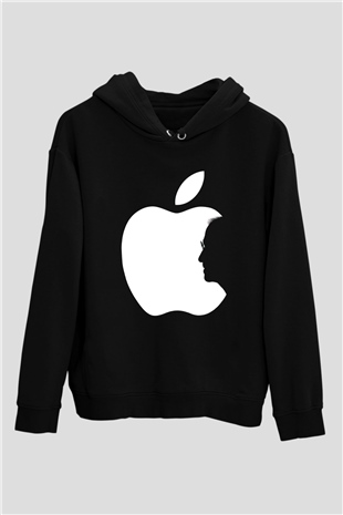 Steve Jobs Siyah Unisex Hoodie