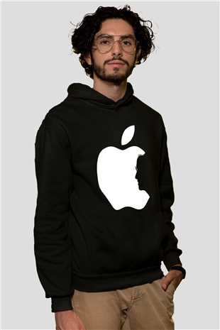 Steve Jobs Siyah Unisex Hoodie