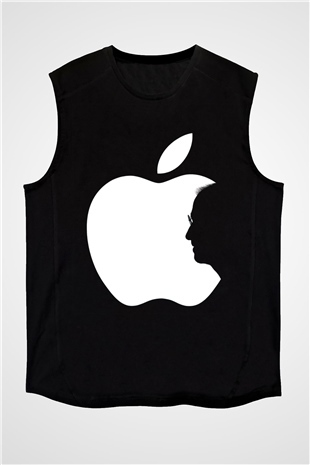 Steve Jobs Siyah Unisex Kolsuz Tişört