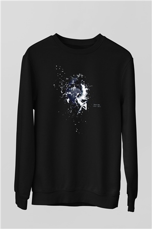 Steve Jobs Siyah Unisex Sweatshirt