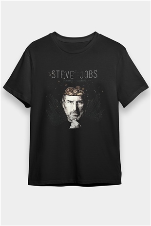 Steve Jobs Siyah Unisex Tişört T-Shirt - TişörtFabrikası
