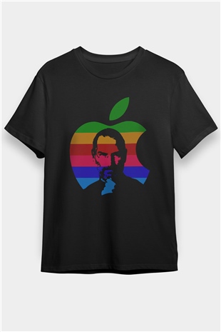 Steve Jobs Siyah Unisex Tişört T-Shirt - TişörtFabrikası