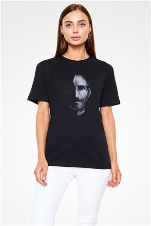 Steve Jobs Siyah Unisex Tişört T-Shirt - TişörtFabrikası