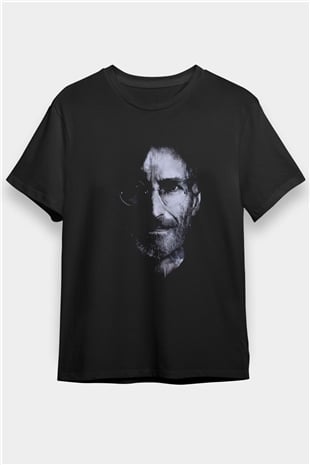Steve Jobs Siyah Unisex Tişört T-Shirt - TişörtFabrikası