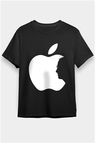 Steve Jobs Siyah Unisex Tişört T-Shirt - TişörtFabrikası