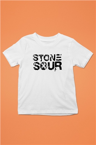 Stone Sour Baskılı Beyaz Unisex Çocuk Tişört
