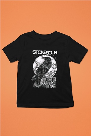 Stone Sour Baskılı Siyah Unisex Çocuk Tişört
