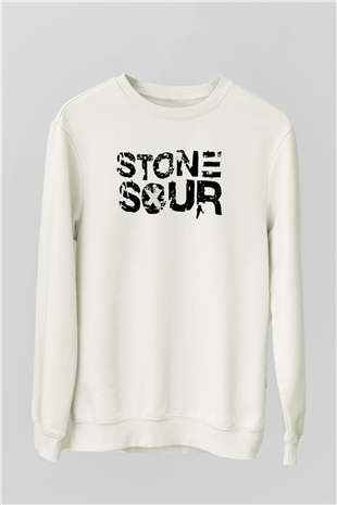 Stone Sour Beyaz Unisex Sweatshirt