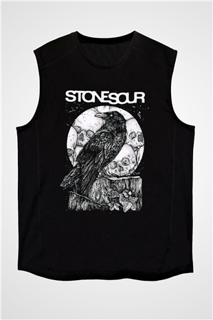 Stone Sour Siyah Unisex Kolsuz Tişört