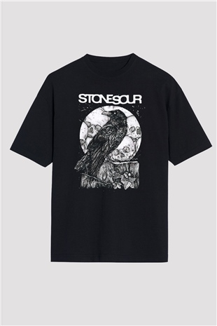 Stone Sour Siyah Unisex Oversize Tişört T-Shirt