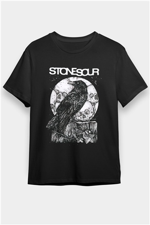 Stone Sour Siyah Unisex Tişört T-Shirt - Tişört Fabrikası
