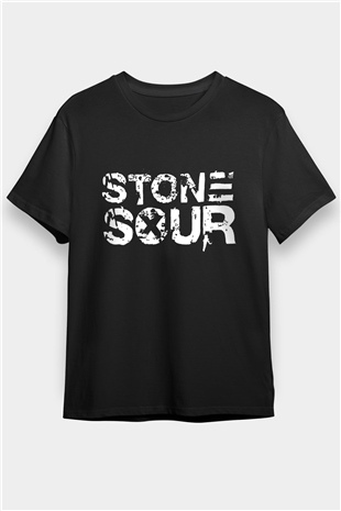 Stone Sour Siyah Unisex Tişört T-Shirt - Tişört Fabrikası
