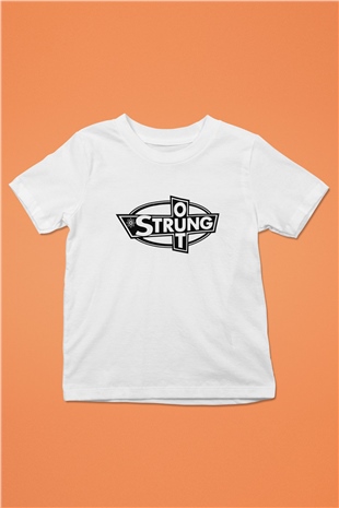 Strung Out Baskılı Beyaz Unisex Çocuk Tişört