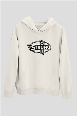 Strung Out Beyaz Unisex Kapşonlu Sweatshirt