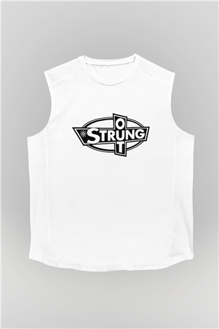 Strung Out Beyaz Unisex Kolsuz Tişört