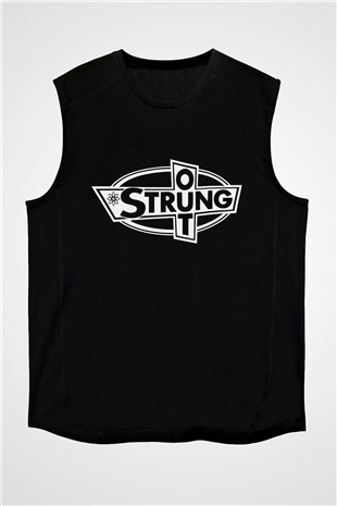 Strung Out Siyah Unisex Kolsuz Tişört