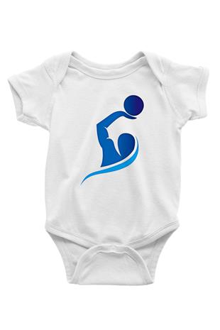 Su Topu Baskılı Beyaz Bebek Body - Zıbın
